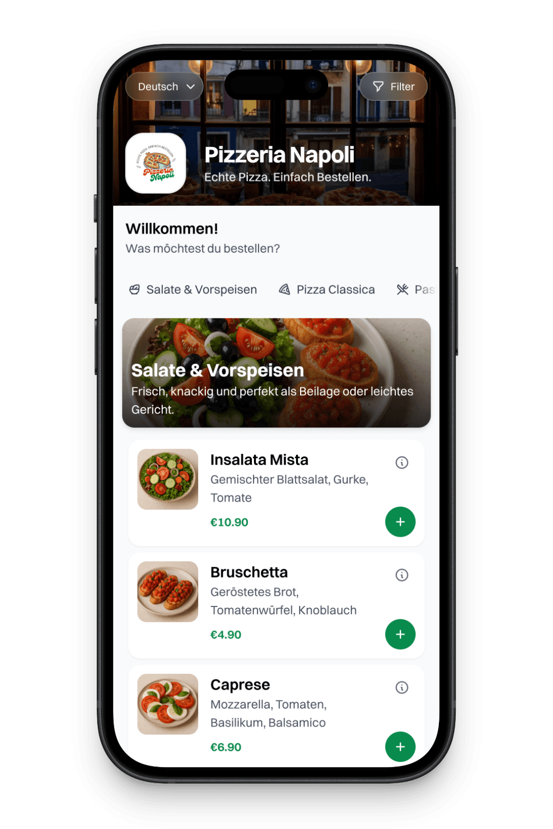 Tabo app interface
